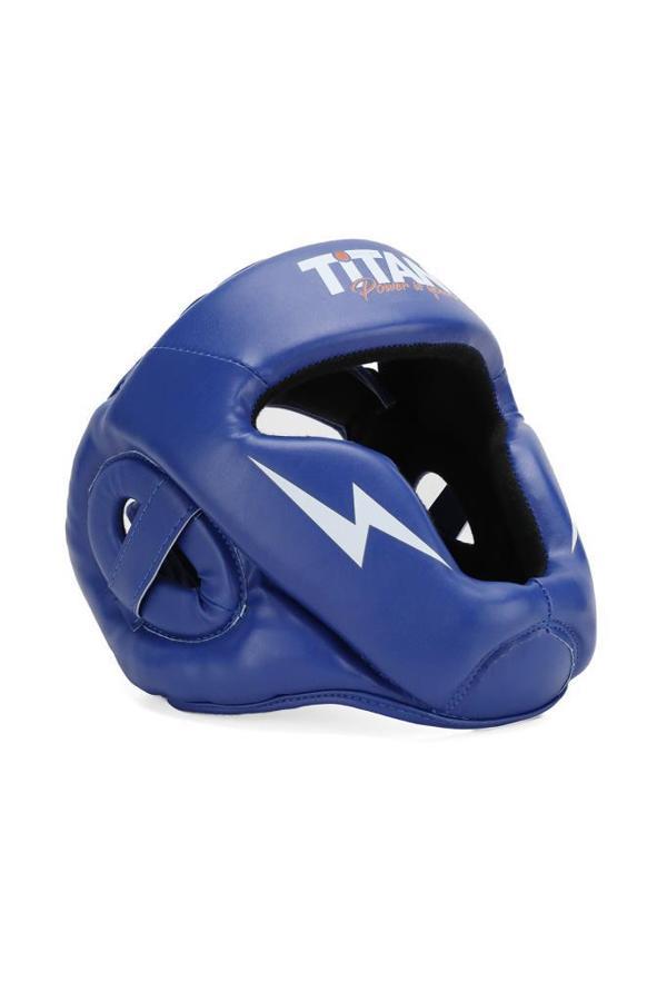 Titan Sport Yüz Korumalı Boks Kaskı , Koyu Mavi Model - Image 1