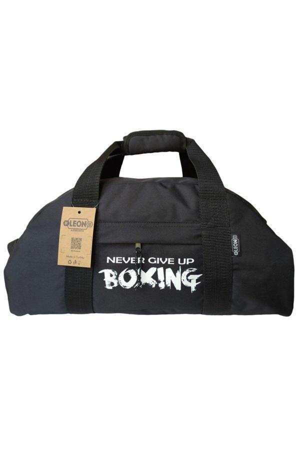 Leon Siyah Boxing Spor Ve Seyahat Çantası Large - Image 1