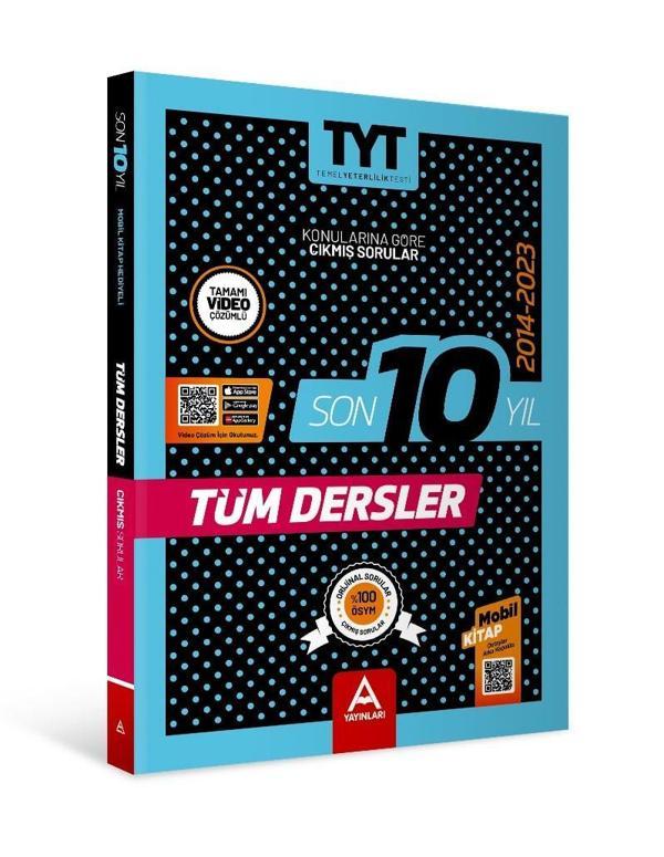 Son 10 Yıl TYT Tüm Dersler Çıkmış Sorular 2014-2023 - A Yayınları - Image 1