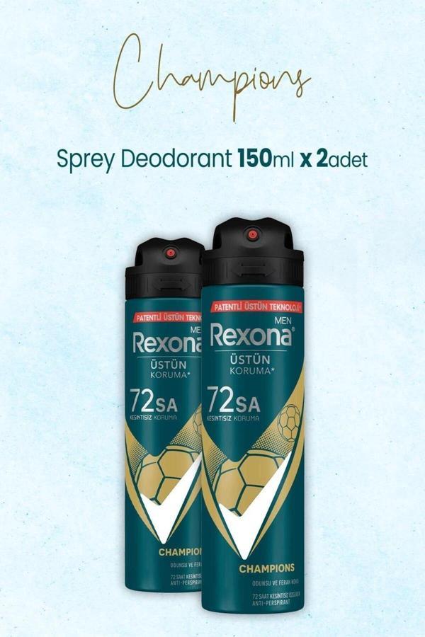 Erkek Deodorant 150 ml Champions X 2 Adet - Image 1