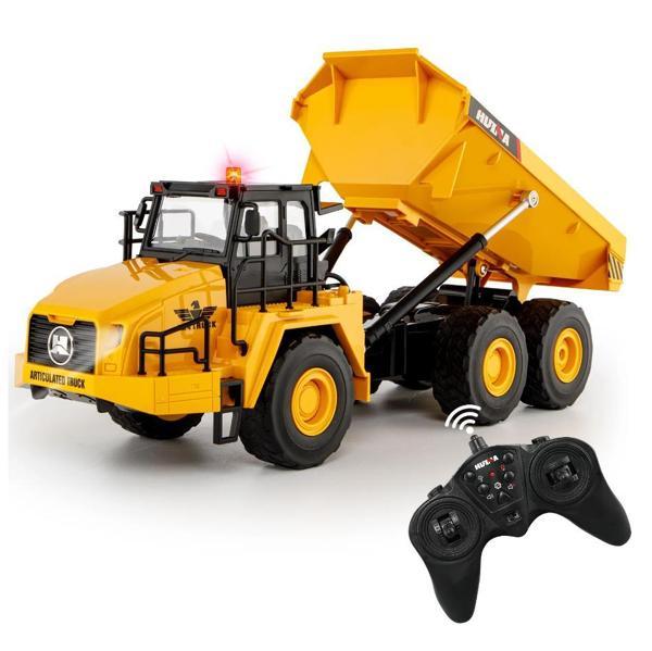 HUINA 1553 1/24 11CH RC Model Damperli Kamyon Uzaktan Kumandalı Çok Fonksiyonlu İş Makinesi -2.4G Sesli&Işıklı - Image 1