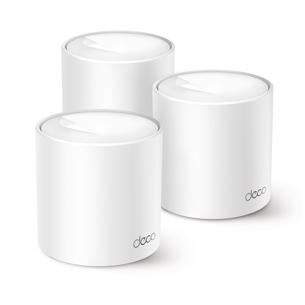 TP-LINK DECO-X10, AX1500, Üçlü Mesh, 130-1201Mbps Dual Band, WiFi6, 2Port Gigabit Lan, 520m2 kapsama Alanı, Router, Geni - Image 1