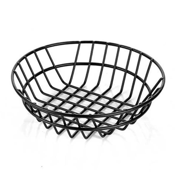 Altınbaşak Metal Örgülü Yuvarlak Ekmek Meyve Sepeti 20cm A01401 - Image 1