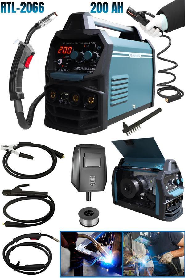 RETOOLS 200 AMPER DİJİTAL GÖSTERGELİ GAZSIZ GAZALTI KAYNAK MAKİNESİ - Image 1