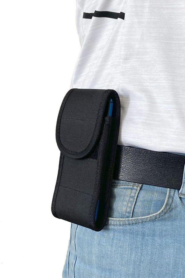 Ayvaz Akseesuar Huawei Mate 20Ü Kanvas Kumaş Cırt Kapaklı Kemere Takılan Telefon Kılıfı - Image 1