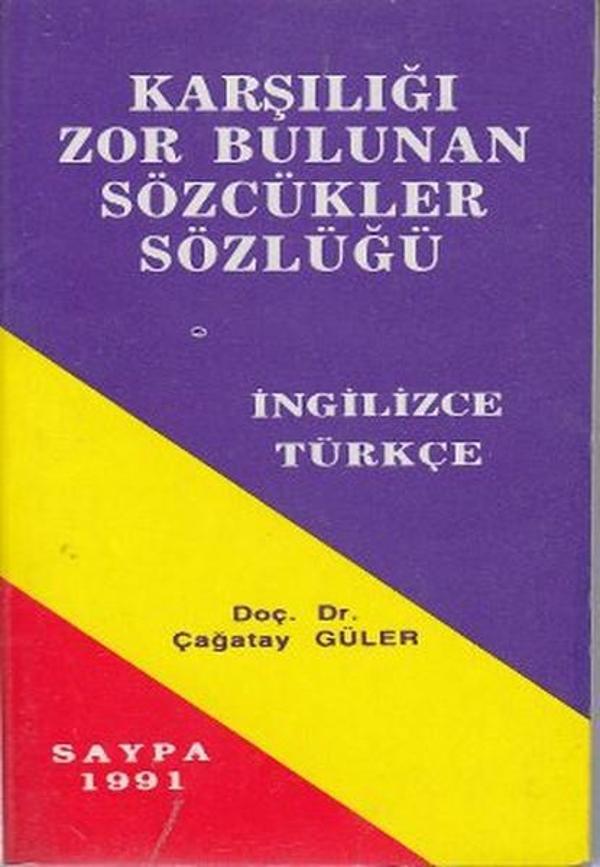 Karşılığı Zor Bulunan Sözcükler Sözlüğü İngilizce - Türkçe - Saypa Yayın Dağıtım - Image 1