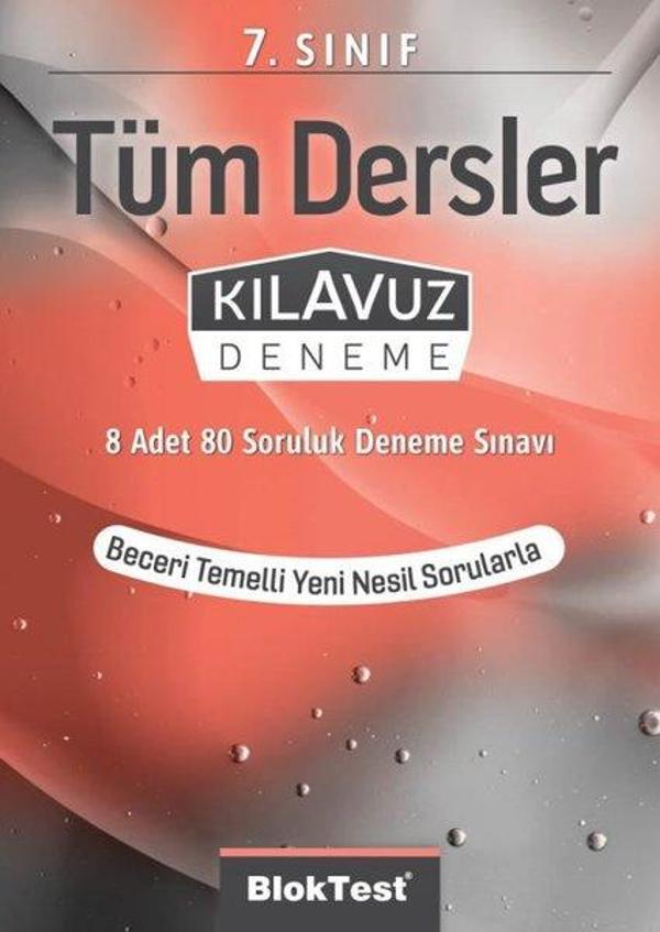7.Sınıf Bloktest Tüm Dersler Kılavuz Deneme - Bloktest Yayınları - Image 1