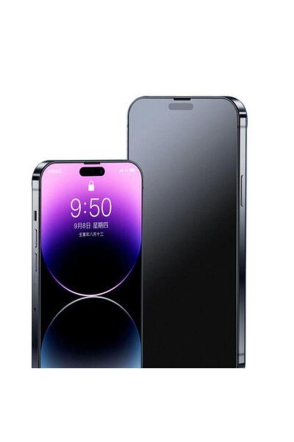 20068310 Apple İphone 15 İle Uyumlu Ekran Koruyucu Mat Seramik İz Yapmayan Dayanıklı Ekran Koruyucu - Image 1