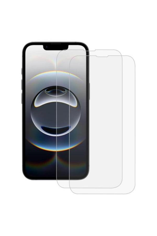 20068310 Apple İphone 16E İle Uyumlu Ekran Koruyucu Şeffaf Temperli Kırılmaz Cam Ekran Koruyucu 2 Adet - Image 1