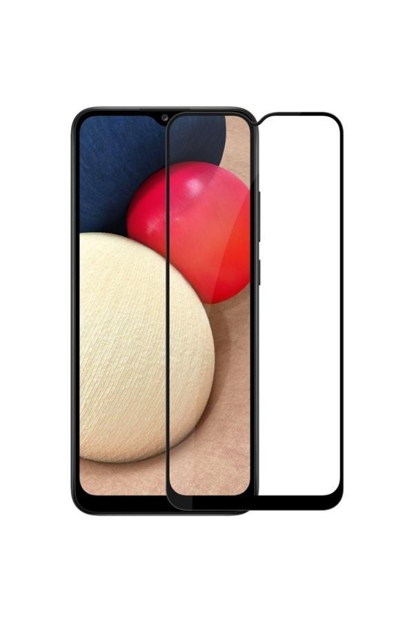 20068310 Samsung Galaxy A02S İle Uyumlu Şeffaf Ekranı Tam Kaplayan 5D Cam Kırılmaz Cam Ekran Koruyucu - Image 1