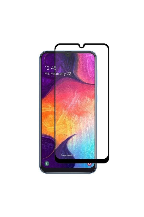 20068310 Samsung Galaxy A30S İle Uyumlu Şeffaf Ekranı Tam Kaplayan 5D Cam Kırılmaz Cam Ekran Koruyucu - Image 1