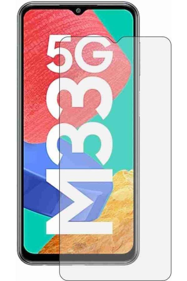20068310 Samsung Galaxy M33 5G İle Uyumlu Ekran Koruyucu Şeffaf Temperli Kırılmaz Cam Ekran Koruyucu - Image 1