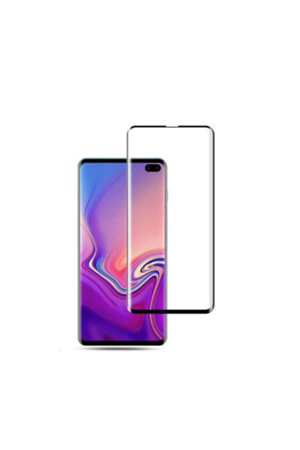 20068310 Samsung Galaxy S10 Plus İle Uyumlu Şeffaf Esnek Kavisli Ekranı Tam Kaplayan Pet Ekran Koruyucu - Image 1
