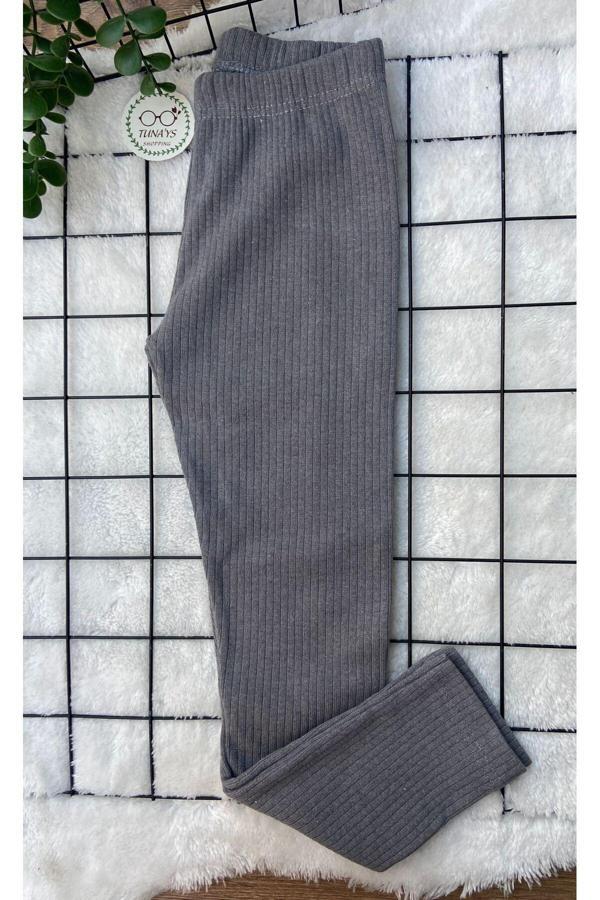 Tunays Shopping Fitilli Şardonlu Likralı Çocuk Tayt - Image 1