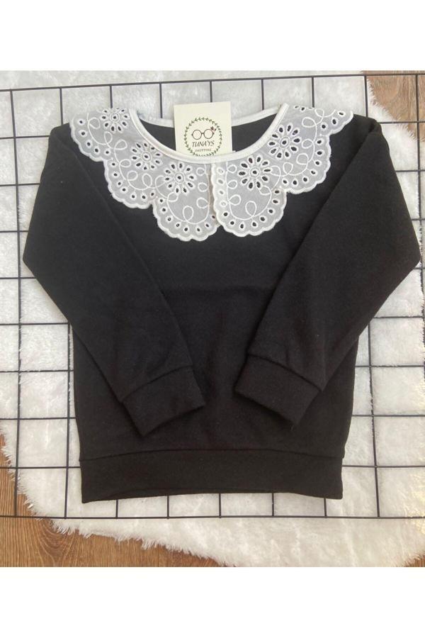 Tunays Shopping Önlük Yakalı Çocuk Sweatshirt Oversize Kalıp - Image 1