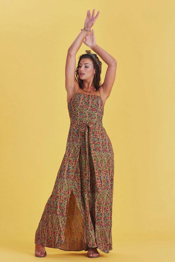 Los Banditos Askılı Belden Bağlamalı Elbise - Image 1