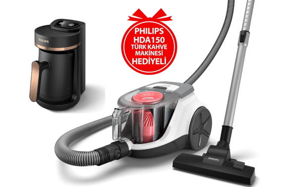 Toz Torbasız Süpürge + Türk Kahve Makinesi Hediyeli - XB2142/09 & HDA150/01 - Image 1