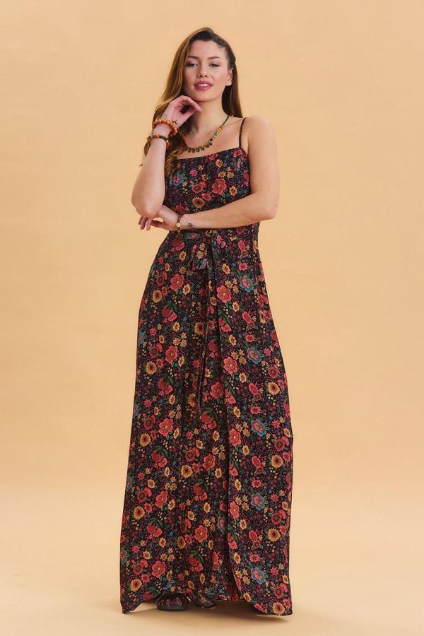 Los Banditos Askılı Belden Bağlamalı Elbise - Image 1