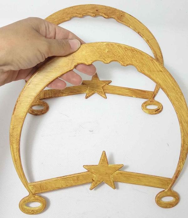 Angel Çanta Aksesuar Bambu Görünümlü Plastik Çanta Sapı - Image 1