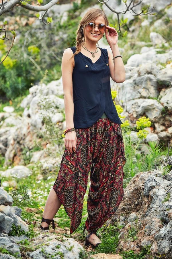 Los Banditos Bel Yırtmaçlı Kadın Şalvar Pantolon - Image 1