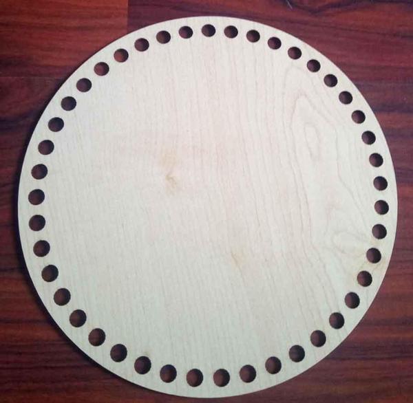 Angel Çanta Aksesuar Ahşap 20 Cm Çapında Plaka - Image 1