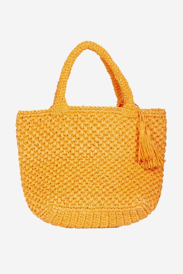 DERİCLUB ZY 3006 Hasır Çanta ORANJ - Image 1