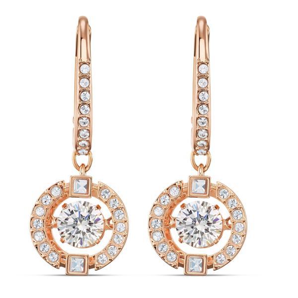 5504753 Swarovski Küpe Sparkling Dc-Pe Drop Czwh-Cry-Ros 2.0 - Image 1