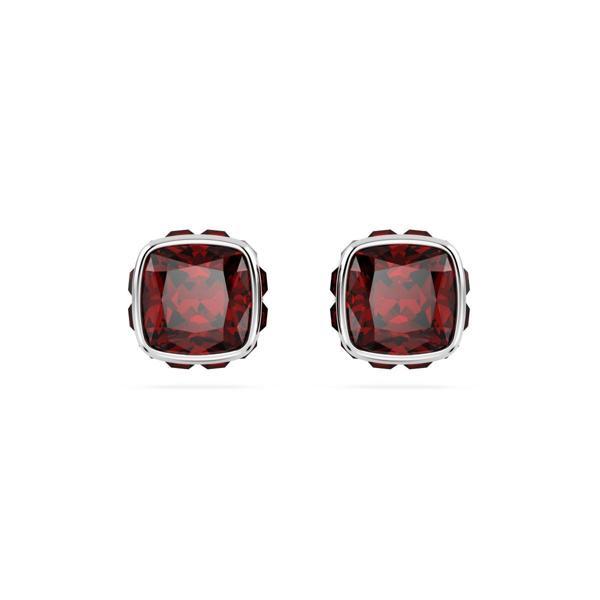 5660798 Swarovski Küpe Birthstone:Pe Studs Jan  Red/Rhs - Image 1