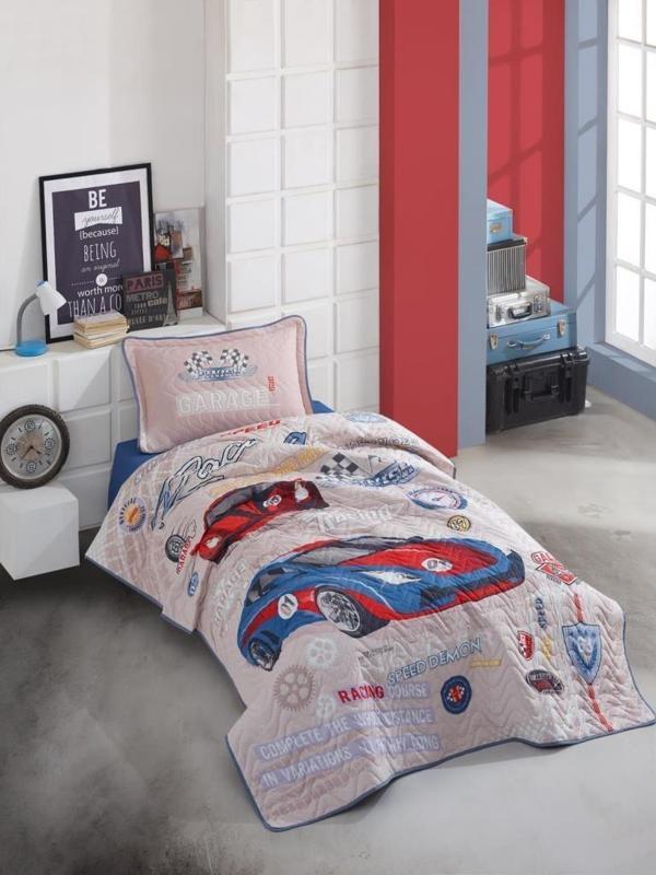 Clasy Tek Kişilik Yatak Örtüsü Garage - Image 1