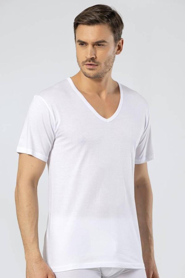 Cacharel Erkek Derin V Yaka Fanila - Image 1