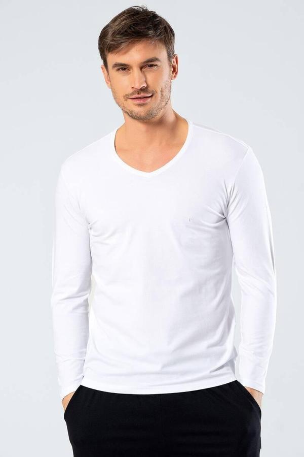 Cacharel  V Yaka Uzun Kollu T-Shirt Erkek - Image 1
