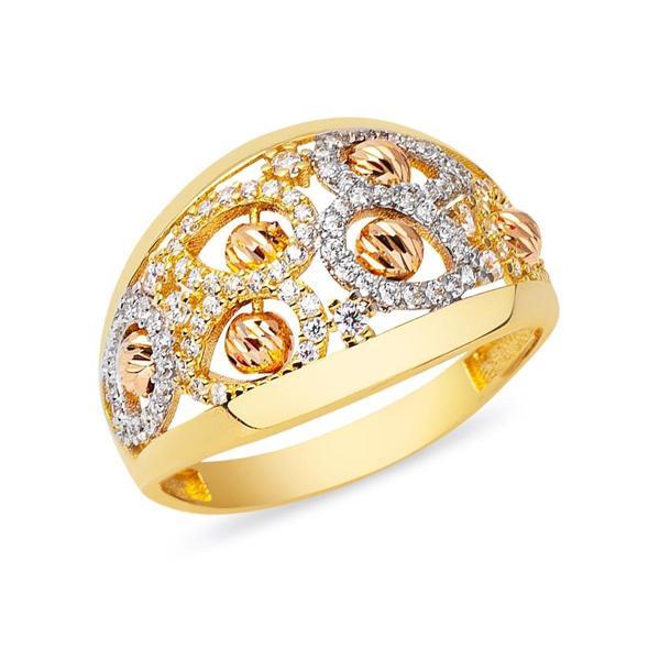 Damla Motif Dorika Yüzük YZK456 - Image 1