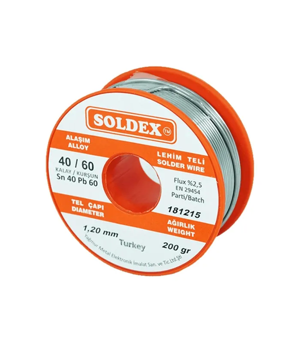 40-60 Lehim Teli 200 Gr 1.6 Mm- Sn:40 / Pb:60 - Image 1