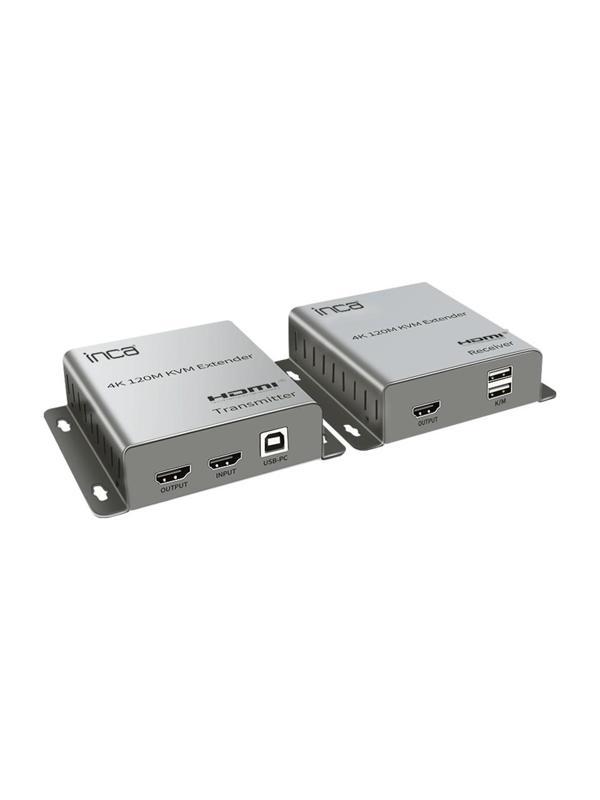 Inca İex-120 Hdmi 4K@30Hz 120Mt Kvm Network Extender 4K@30Hz (Cat-5E-Cat-6 Kablo Uzunluğu) - Image 1