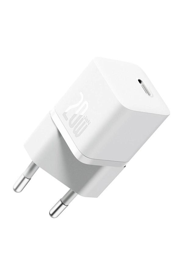 Baseus Ccgn050102 20W Beyaz 1C Gan5 Adaptör Mini - Image 1