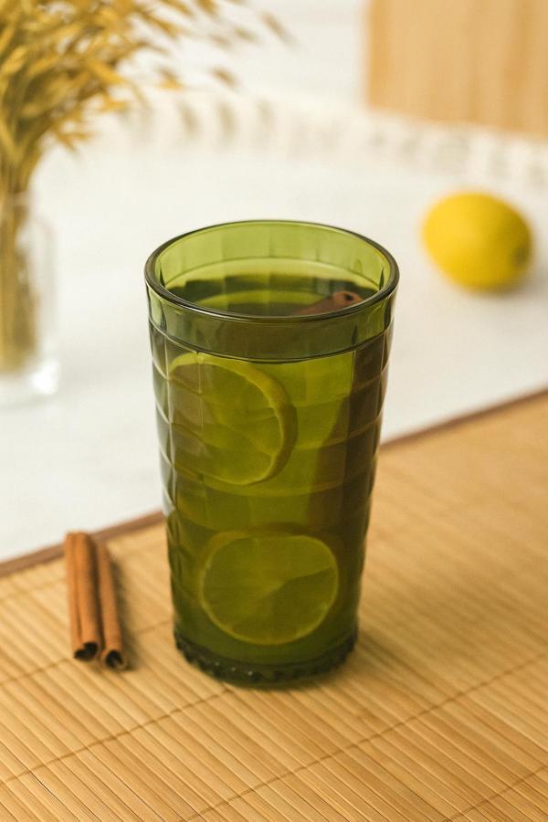 Allegra Koyu Yeşil 6’lı Bardak Seti 750 ml Akrilik Malzeme - Cam Değildir Kırılmaya Dayanıklı - Image 1