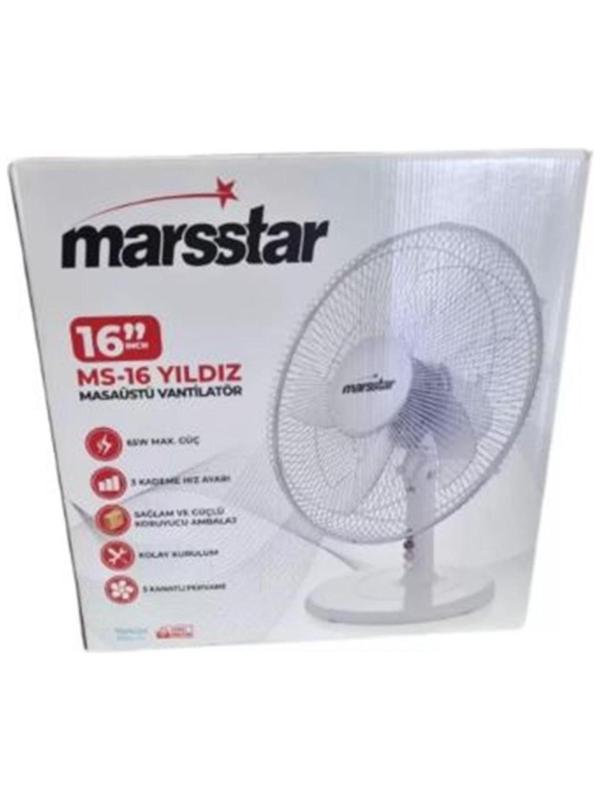 Marsstar Yıldız Masa Üstü Vantilatör Ms-16 - Image 1