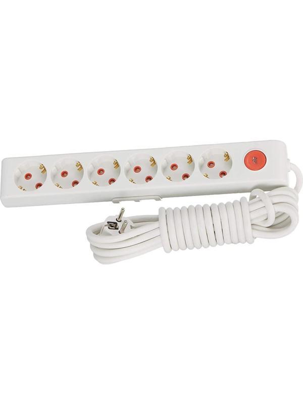 Mutlusan Rı-Tech 6 Lı 5 Metre Anahtarlı Upsli Grup Priz (001 175 640002 05 00) - Image 1