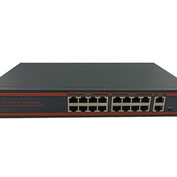 Nova Hif1621Gbl-C 16 Port Poe+ 10-100 Mbps 2 Port 10-100-1000 Mbps 1 Sfp Switch - Image 1