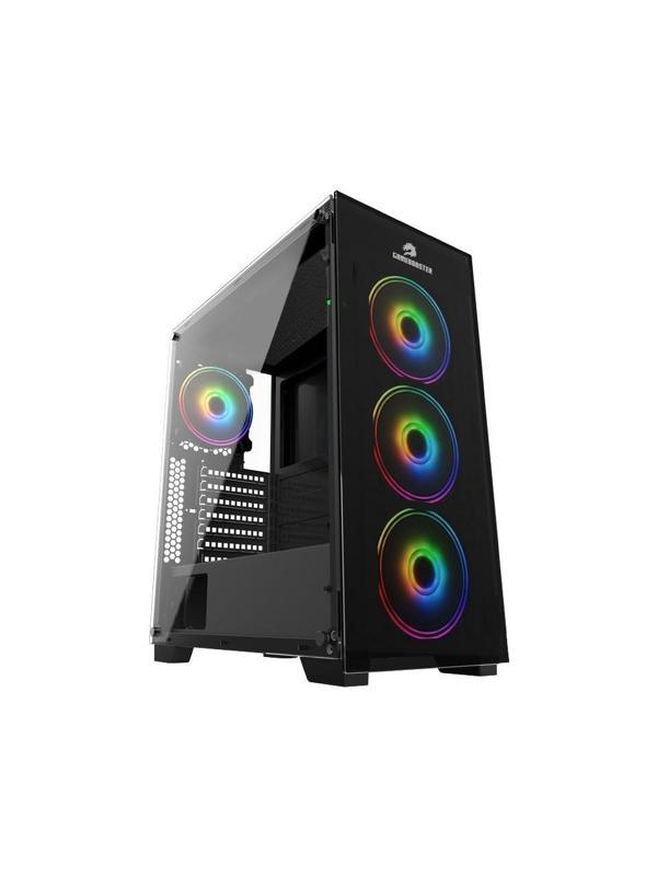 Gamebooster Gb-Pe05B 600W 80+ Usb3.0 Full Siyah Tempered Glass Rgb Fanlı Kasa Boş Bilgisayar Kasası - Image 1