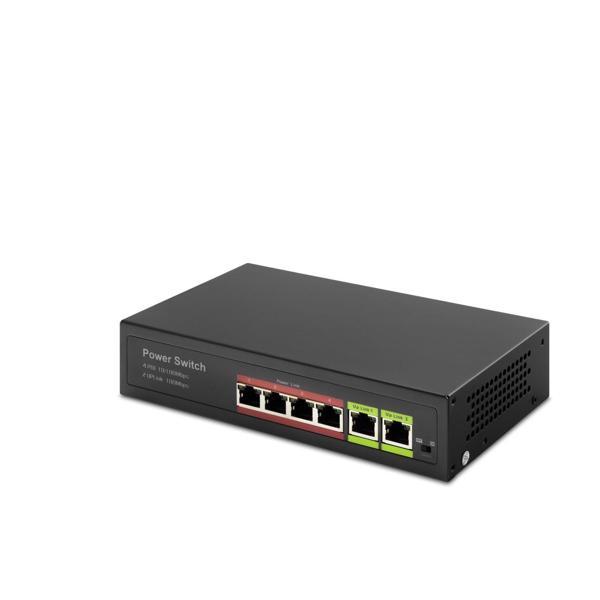 Hadron Hd04 Poe Switch 2Uplink 4+2 10-100 Mbps 4Port - Image 1