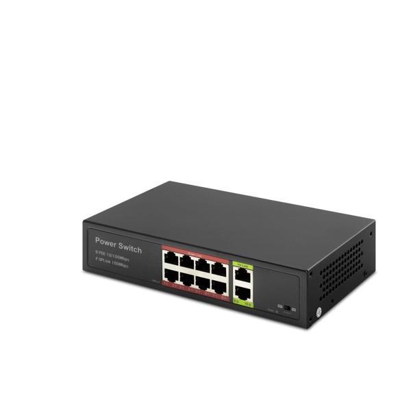 Hadron Hd08 Poe Switch 2Uplink 8+2 10-100 Mbps 8Port - Image 1