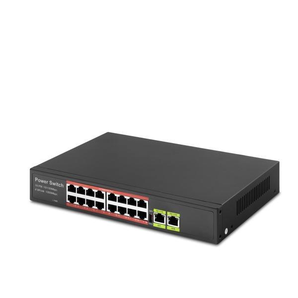 Hadron Hd16 Poe Switch 2Uplink 16+2 10-100-1000 Mbps 16Port - Image 1