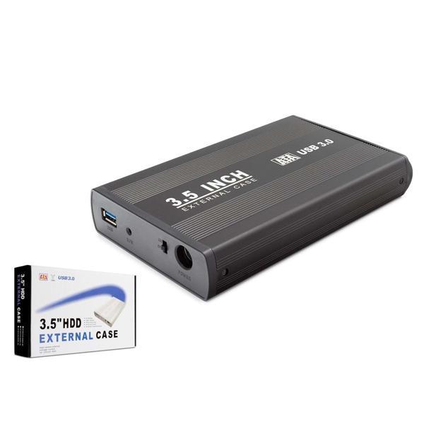 Hadron Hdx1756 Hdd Kutu Usb3.0 Metal Sata 3.5" Siyah (Boş Kutu) - Image 1