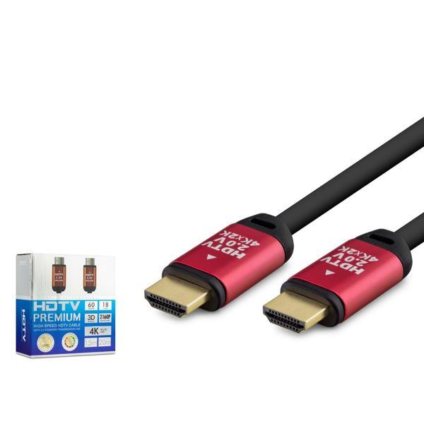Hadron Hdx2036 Hdmi Kablo Pvc 4K Od8.0 20 Metre Siyah - Image 1