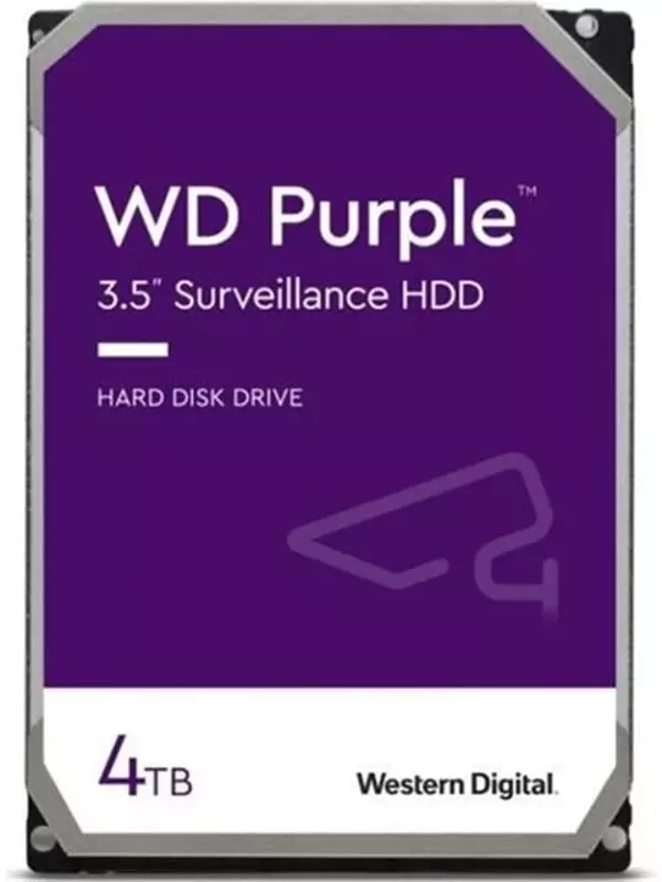 Wd 4Tb 3.5 Purple Wd43Purz Sata3 5400Rpm 64Mb 7-24 Guvenlık Harddisk - Image 1