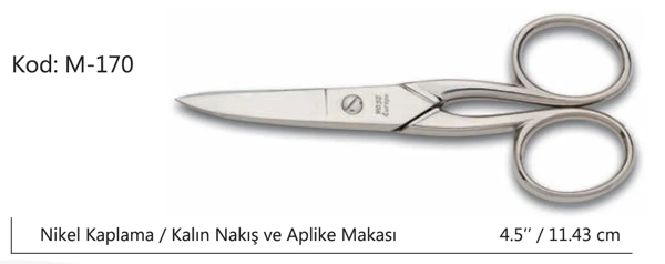 Europe Kalın Nakış Makası Süper Kalite No:4.5 11,43 Cm - Image 1