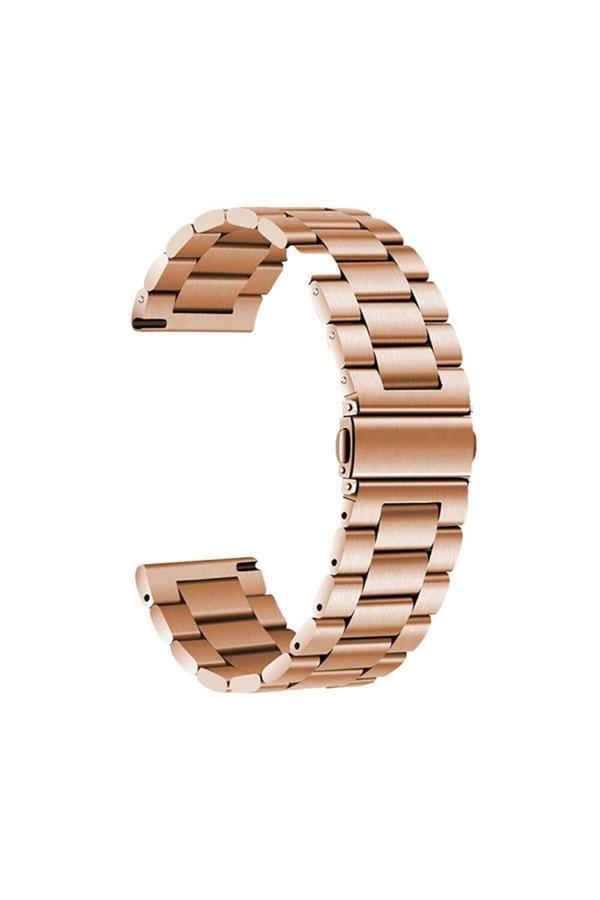 20068310 Samsung Galaxy Watch 46Mm İle Uyumlu Kordon Ayarlanabilir Baklalı Metal Kordon - Image 1