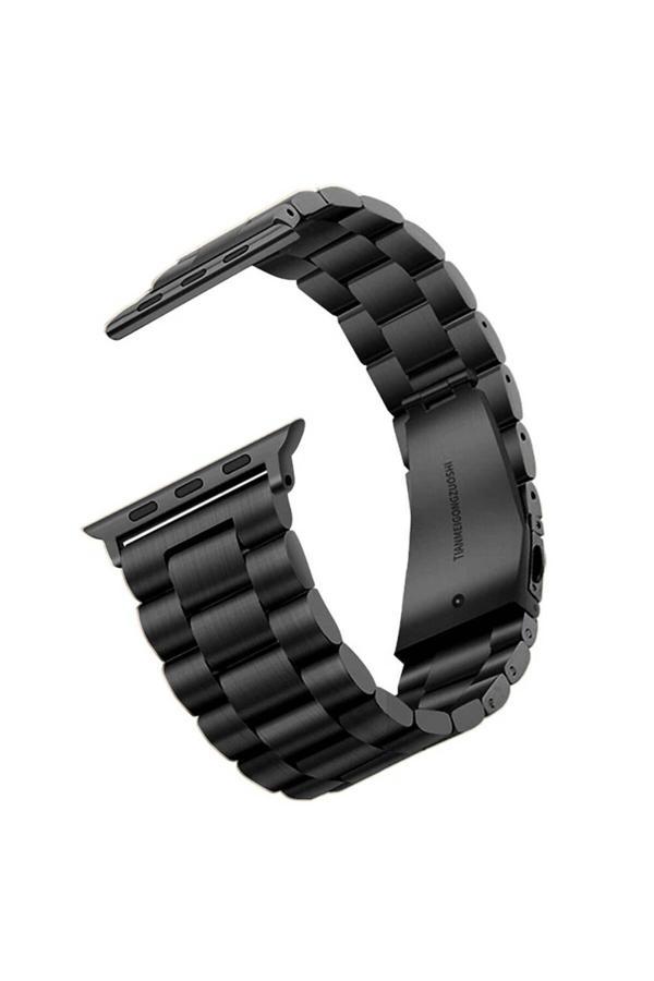 20068310 Apple Watch 4/5/6/Se (1.Nesil)/Se 40Mm İle Uyumlu Kordon Ayarlanabilir Baklalı Metal Kordon - Image 1