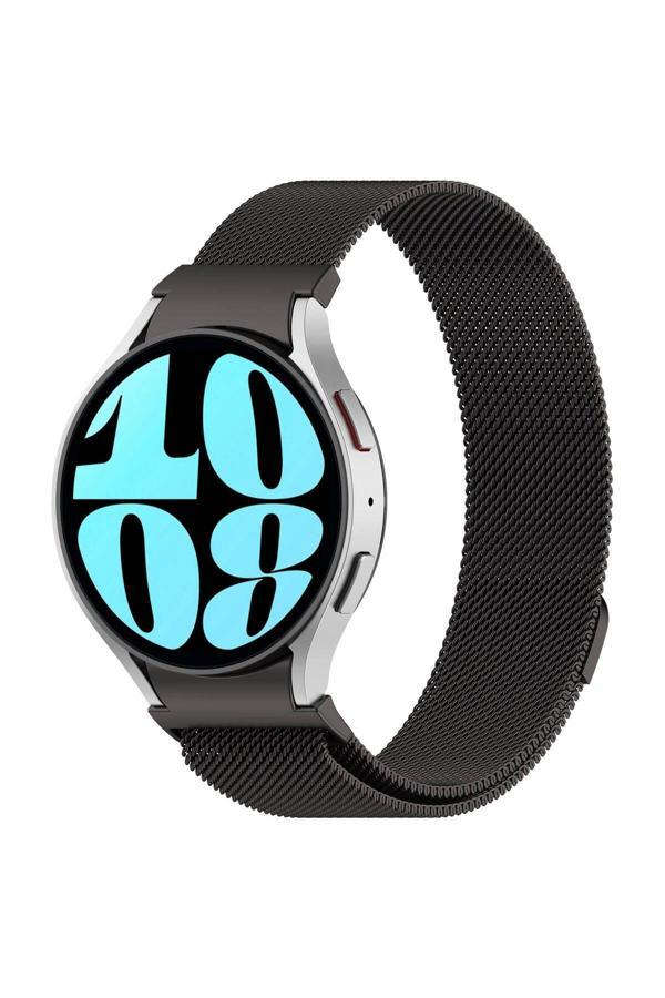 20068310 Samsung Galaxy Watch 6 Classic 40Mm İle Uyumlu Metal Tel-Örgü İşlemeli Kordon - Image 1